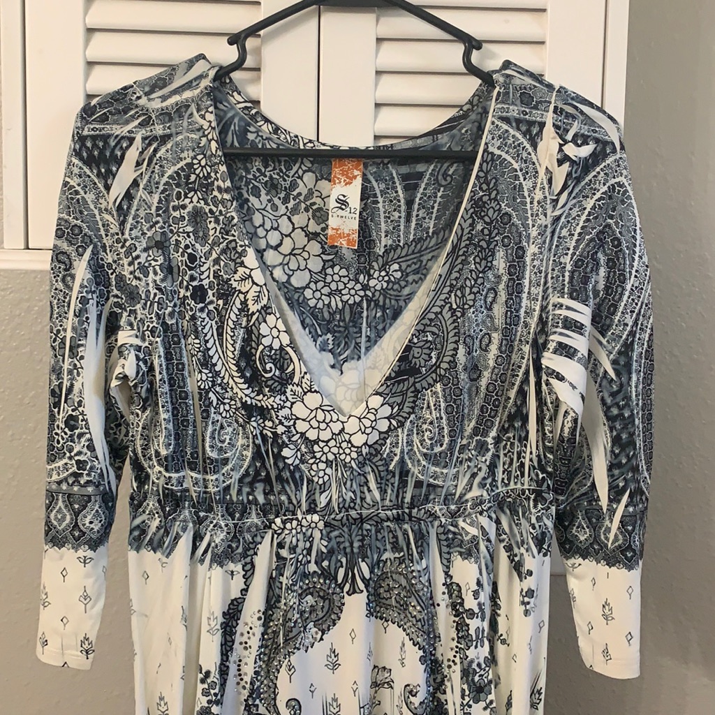 S-Twelve Rhinestone Dress